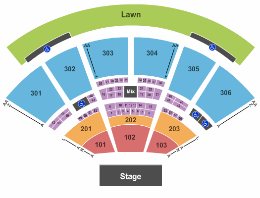 Dejoria Center Seating Chart