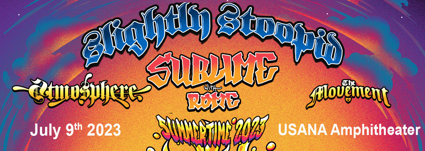 Slightly Stoopid, Sublime with Rome & Atmosphere at USANA Amphitheater