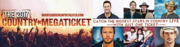 2017 Country Megaticket Tickets (Includes All Performances) at USANA Amphitheater