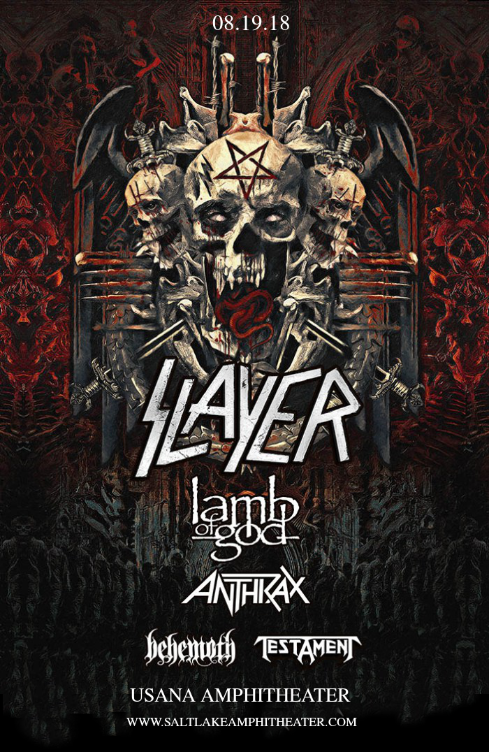 Slayer, Lamb of God & Anthrax at USANA Amphitheater