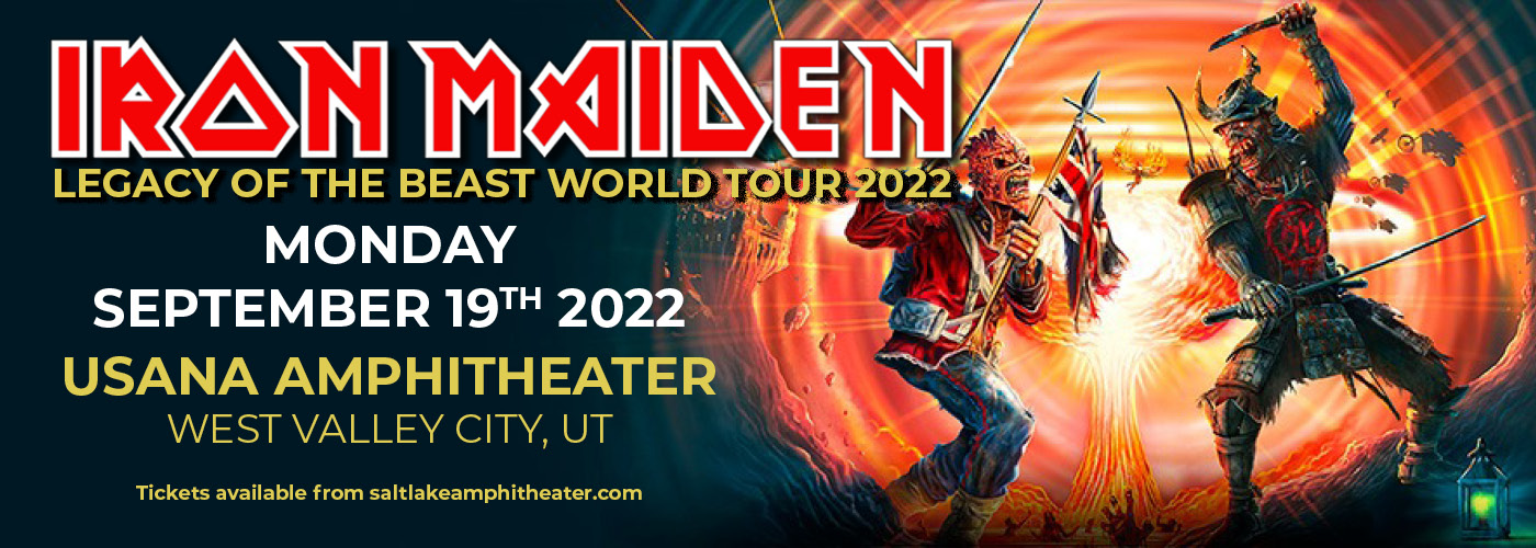 Iron Maiden: Legacy of the Beast Tour 2022 at USANA Amphitheater